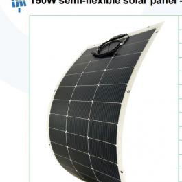150W semi-flexible solar panel -- 1294*610*2mm